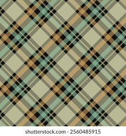 Tartan Scotland seamless plaid pattern vector Retro background fabric Vintage check color square geometric texture