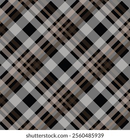 Tartan Scotland seamless plaid pattern vector Retro background fabric Vintage check color square geometric texture