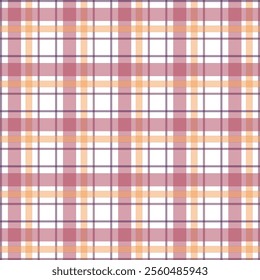 Tartan Scotland seamless plaid pattern vector Retro background fabric Vintage check color square geometric texture