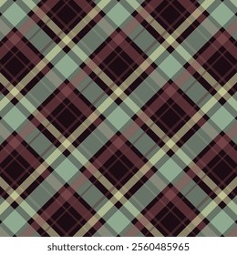 Tartan Scotland seamless plaid pattern vector Retro background fabric Vintage check color square geometric texture