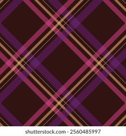 Tartan Scotland seamless plaid pattern vector Retro background fabric Vintage check color square geometric texture