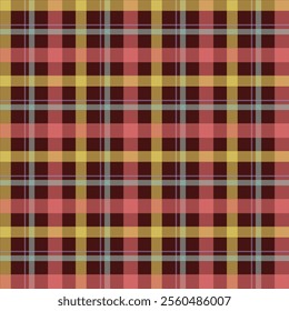 Tartan Scotland seamless plaid pattern vector Retro background fabric Vintage check color square geometric texture