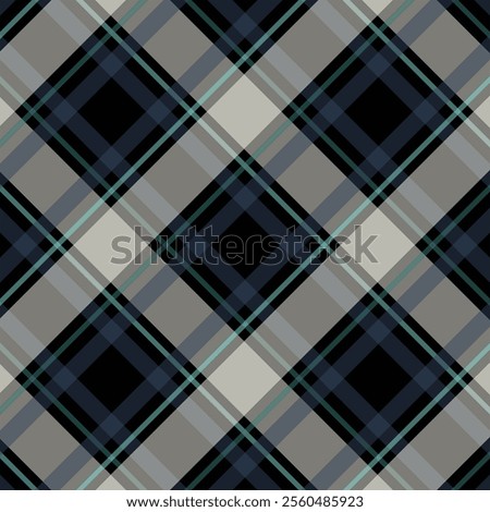 Tartan Scotland seamless plaid pattern vector Retro background fabric Vintage check color square geometric texture