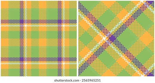 Tartan Scottish Gaelic breacan  is a patterned cloth with crossing horizontal and vertical bands in multiple colours, forming simple or complex rectangular patterns.