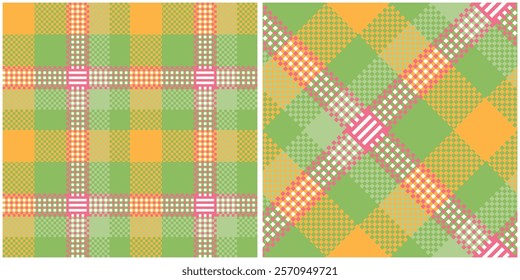 Tartan Scottish Gaelic breacan  is a patterned cloth with crossing horizontal and vertical bands in multiple colours, forming simple or complex rectangular patterns.