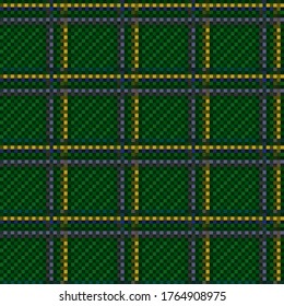 Tartan Scottish muted seamless pattern in green, yellow and blue hues, texture for flannel shirt, plaid, tablecloths, clothes, blankets and other textile