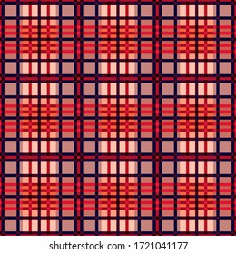 Tartán Escocia, en tonos beige, rojo y azul oscuro, textura para pantalones de canal, manteles, prendas de vestir, mantas y otros productos textiles