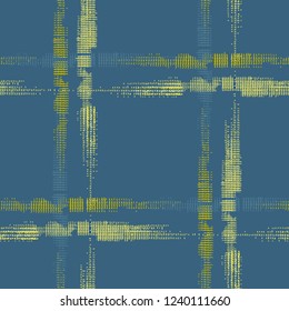 Tartan. Seamless Background with Stripes. Abstract Texture with Horizontal and Vertical Strokes. Scribbled Grunge Rapport for Wallpaper, Print, Textile. Irish Ornament. Vector Texture.