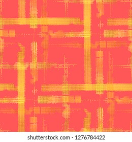 Tartan. Seamless Background with Stripes. Abstract Texture with Horizontal and Vertical Strokes. Scribbled Grunge Rapport for Wallpaper, Print, Textile. Scottish Ornament. Vector Texture.