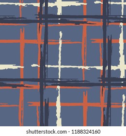 Tartan. Seamless Background with Stripes. Scottish Ornament. 