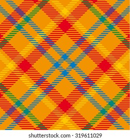 Tartan seamless generated texture