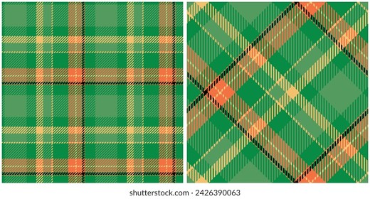 Tartan Seamless Pattern. Abstract Check Plaid Pattern Traditional Scottish Woven Fabric. Lumberjack Shirt Flannel Textile. Pattern Tile Swatch Included.