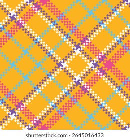 Padrão sem emenda Tartan. Padrão de xadrez abstrato tecido escocês tradicional. Camisa Lumberjack Flannel Têxtil. Amostra De Bloco Padrão Incluída.