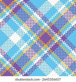 Patrón sin fisuras de tartán. Conjunto de Vector de ilustración de tartán sin costuras con patrón de cuadros a cuadros Abstractas para bufanda, manta, otra impresión de tela moderna de Festiva de primavera, verano, otoño e invierno.