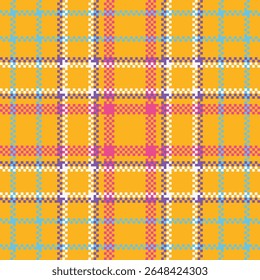 Padrão sem emenda Tartan. Padrão de xadrez abstrato tecido escocês tradicional. Camisa Lumberjack Flannel Têxtil. Amostra De Bloco Padrão Incluída.