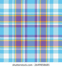 Padrão sem emenda Tartan. Abstract Check Plaid Pattern Seamless Tartan Illustration Vetor Set for Scarf, Blanket, Other Modern Spring Summer Autumn Winter Holiday Fabric Print.