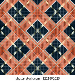 Tartan Seamless Pattern Background. Autumn color panel Plaid, Tartan Flannel Shirt Patterns. Trendy Tiles Vector Illustration for Wallpapers. eps10