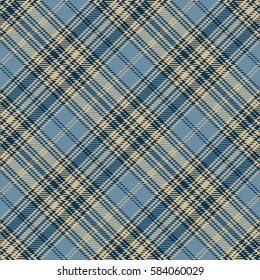 Tartan Seamless Pattern Background. Beige, Black  and  Blue Plaid, Tartan Flannel Shirt Patterns. Trendy Tiles Vector Illustration for Wallpapers.