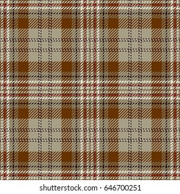 Tartan Seamless Pattern Background. Beige, Red, Black   and  White Plaid, Tartan Flannel Shirt Patterns. Trendy Tiles Vector Illustration for Wallpapers.
