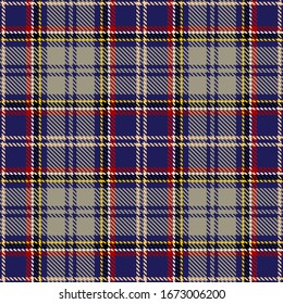 Tartan Seamless Pattern Background in Black,  Blue, Red  and  Beige Color  Plaid.  Flannel Shirt Patterns. Trendy Tiles Vector Illustration for Wallpapers.
