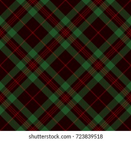 Tartan Seamless Pattern Background. Black, Green and  Red  Plaid, Tartan Flannel Shirt Patterns. Trendy Tiles Vector Illustration for Wallpapers.