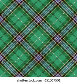 Tartan Seamless Pattern Background. Blue, Black, Green, Yellow  and  White Plaid, Tartan Flannel Shirt Patterns. Trendy Tiles Vector Illustration for Wallpapers
