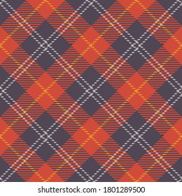 Tartan Seamless Pattern Background. Fall color panel Plaid, Tartan Flannel Shirt Patterns. Autumn Trendy Tiles Vector Illustration for Wallpapers.
