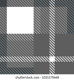 Tartan Seamless Pattern Background. Gray, Black, White and Camel Beige Plaid, Tartan Flannel Shirt Patterns. Trendy Tiles Vector Illustration for Wallpapers.