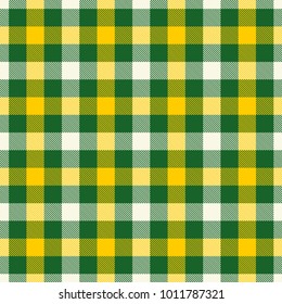 Tartan Seamless Pattern Background. Green, Yellow  and  White  Color  Plaid.  Flannel Shirt Patterns. Trendy Tiles Vector Illustration for Wallpapers.