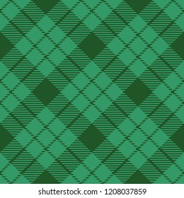 Tartan Seamless Pattern Background.  Green  Color  Plaid.  Flannel Shirt Patterns. Trendy Tiles Vector Illustration for Wallpapers.