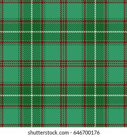 Tartan Seamless Pattern Background. Green, Red and  White  Plaid, Tartan Flannel Shirt Patterns. Trendy Tiles Vector Illustration for Wallpapers.