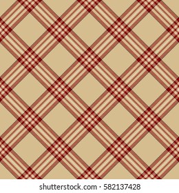 Tartan Seamless Pattern Background. Red, Black, Camel Beige    and  White Plaid, Tartan Flannel Shirt Patterns. Trendy Tiles Vector Illustration for Wallpapers.
