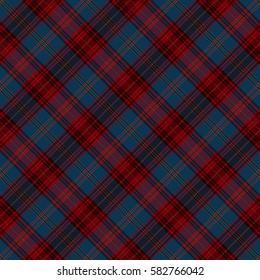 Tartan Seamless Pattern Background. Red, Black, Blue  and  Gold Plaid, Tartan Flannel Shirt Patterns. Trendy Tiles Vector Illustration for Wallpapers.