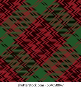 Tartan Seamless Pattern Background. Red, Black and Green   Plaid, Tartan Flannel Shirt Patterns. Trendy Tiles Vector Illustration for Wallpapers.