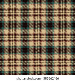 Tartan Seamless Pattern Background. Red, Black, Green  and  Camel Beige  Plaid, Tartan Flannel Shirt Patterns. Trendy Tiles Vector Illustration for Wallpapers.