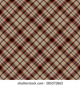 Tartan Seamless Pattern Background. Red, Black, Beige  and  White Plaid, Tartan Flannel Shirt Patterns. Trendy Tiles Vector Illustration for Wallpapers.