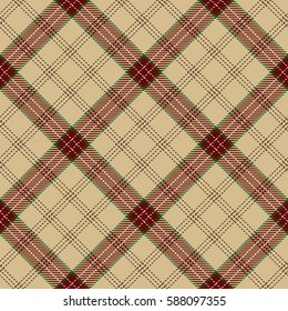 Tartan Seamless Pattern Background. Red, Camel Beige, Green  and  White Plaid, Tartan Flannel Shirt Patterns. Trendy Tiles Vector Illustration for Wallpapers.