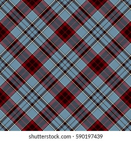 Tartan Seamless Pattern Background. Red, Black, Blue and  White Plaid, Tartan Flannel Shirt Patterns. Trendy Tiles Vector Illustration for Wallpapers.