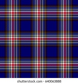 Tartan Seamless Pattern Background. Red, Black, Blue  and  White Plaid, Tartan Flannel Shirt Patterns. Trendy Tiles Vector Illustration for Wallpapers.