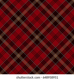 Tartan Seamless Pattern Background. Red, Black, Yellow  And  White Plaid, Tartan Flannel Shirt Patterns. Trendy Tiles Vector Illustration For Wallpapers.