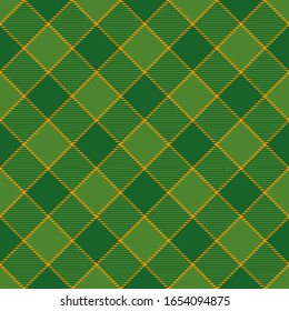 Tartan  Seamless Pattern  Background to St. Patrick's Day. Vector Illustration
