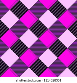 Tartan seamless pattern background. 
Trendy tiles  illustration for wallpapers.