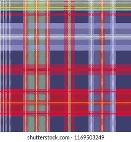 Tartan seamless pattern background, vector illustration