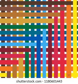Tartan seamless pattern background, vector illustration