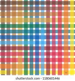 Tartan seamless pattern background, vector illustration