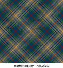 Tartan Seamless Pattern Background. White, Blue, Green, Brown  and  Red  Color  Plaid.  Flannel Shirt Patterns. Trendy Tiles Vector Illustration for Wallpapers