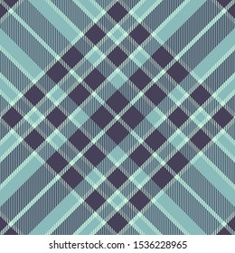 Tartan Seamless Pattern in Blue and Violet. Texture for plaid, tablecloths, clothes, shirts, dresses, paper, bedding, blankets, quilts and other textile products. Vector illustration EPS 10