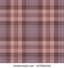 Tartan seamless pattern. Brown and lilac plaid. Tartan flannel background. Trendy tiles Illustration for wallpapers