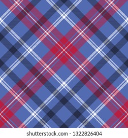 Tartan seamless pattern check fabric texture. Vector illustration.
