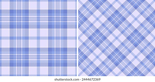 Tartan seamless pattern of check plaid vector with a textile background texture fabric. Set in pastel colors. Geometric unique identity design.